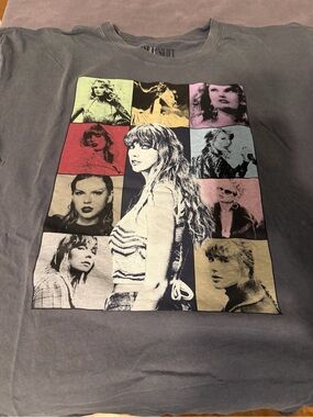 Taylor Swift Slate Blue Eras Tour 2023 Back-Print Tee